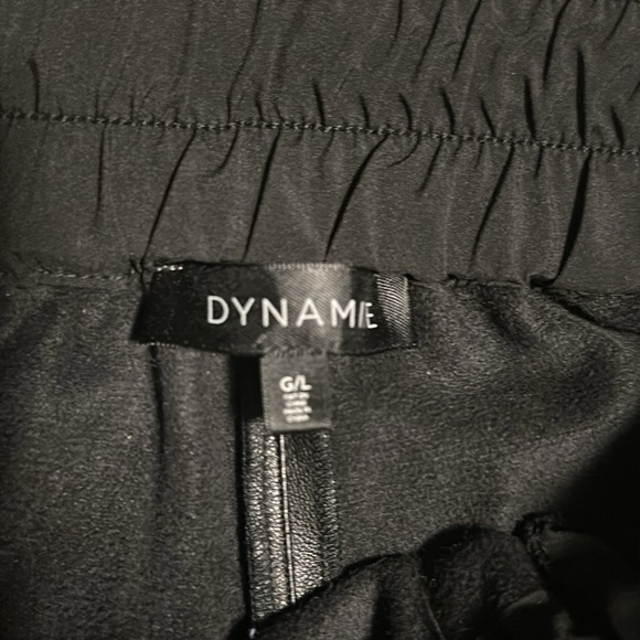Pleather Pants, black with drawstring. - Picture 3 of 5